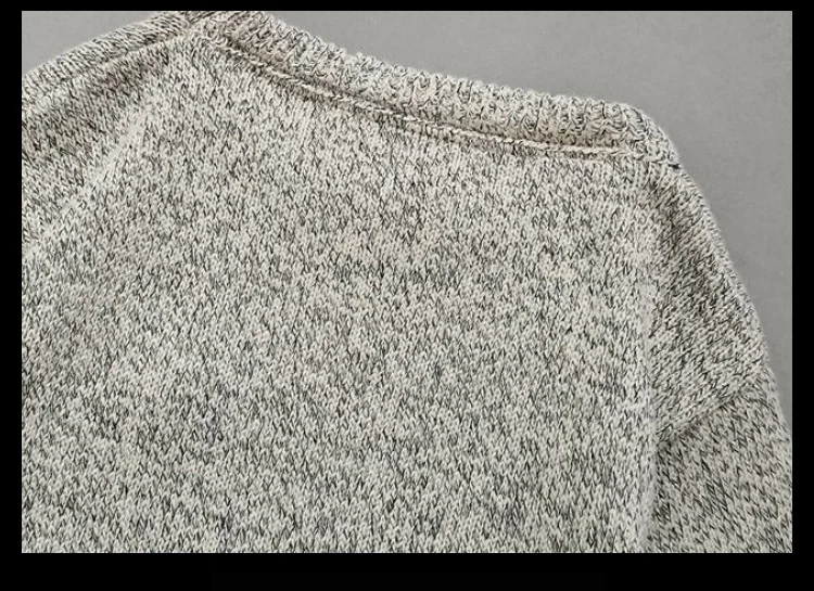 Una Reta Men Sweater New Autumn Winter Casual Cute Embroidery Pullover Men's Sweater Pull Homme Plus Size Loose Sweater Men