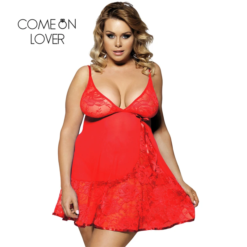 HOTComeonlover ночной сон платья большого размера 5XL сексуальное Эротическое Белье
