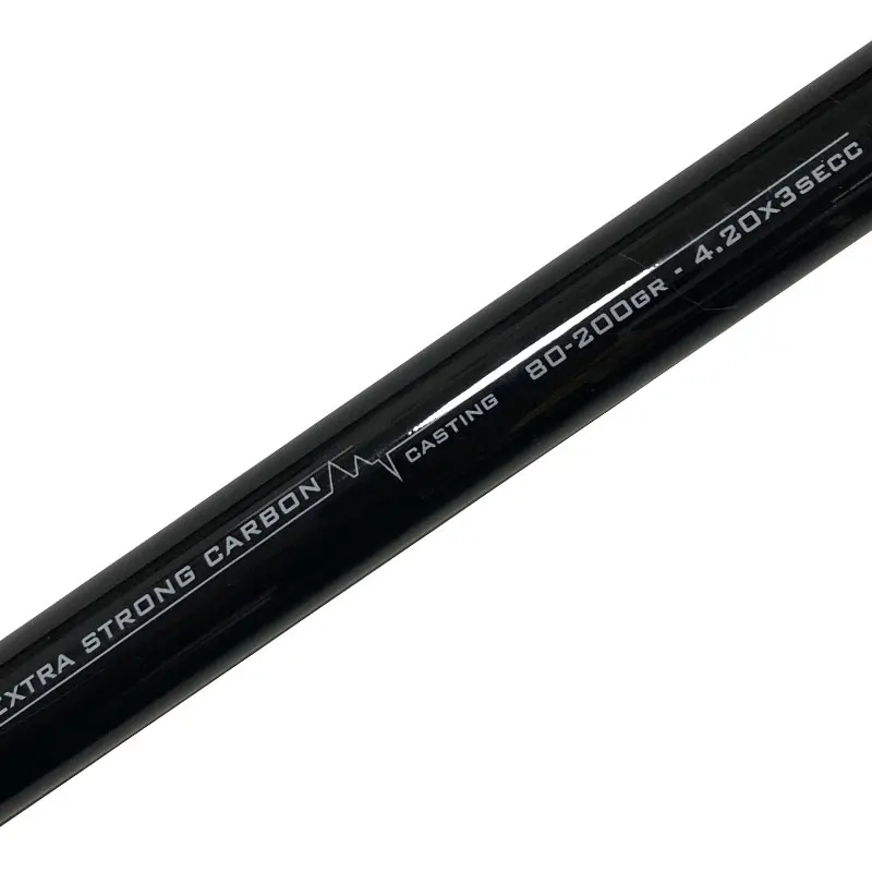 

SURF 420cm 3 Section Carbon Surf Fishing Rod C.W 80-200g 4.2m Surf Spinning Rods