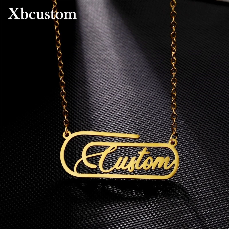 Заказное именное ожерелье для женщин и девушек персонализированная золотая