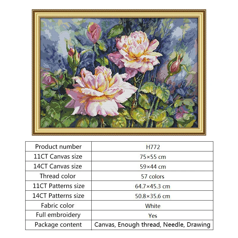 Набор для вышивки крестиком 14ct 11ct DMC в винтажном китайском стиле с изображением