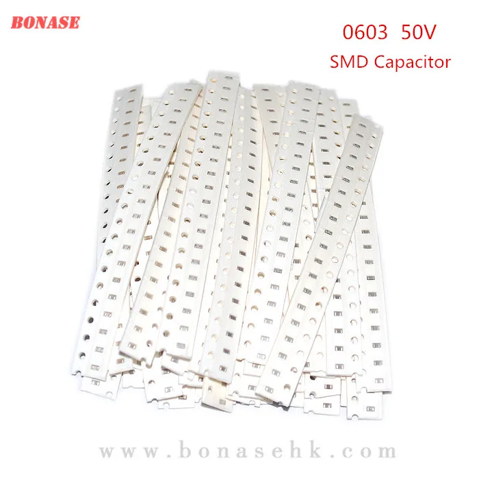 100 шт. 0603 50В SMD Толстопленочный керамический многослойный конденсатор 20 22 33 47 68 82 100 220 470НФ 1 2.2 4.7 10 22МКФ 10В 16В на.