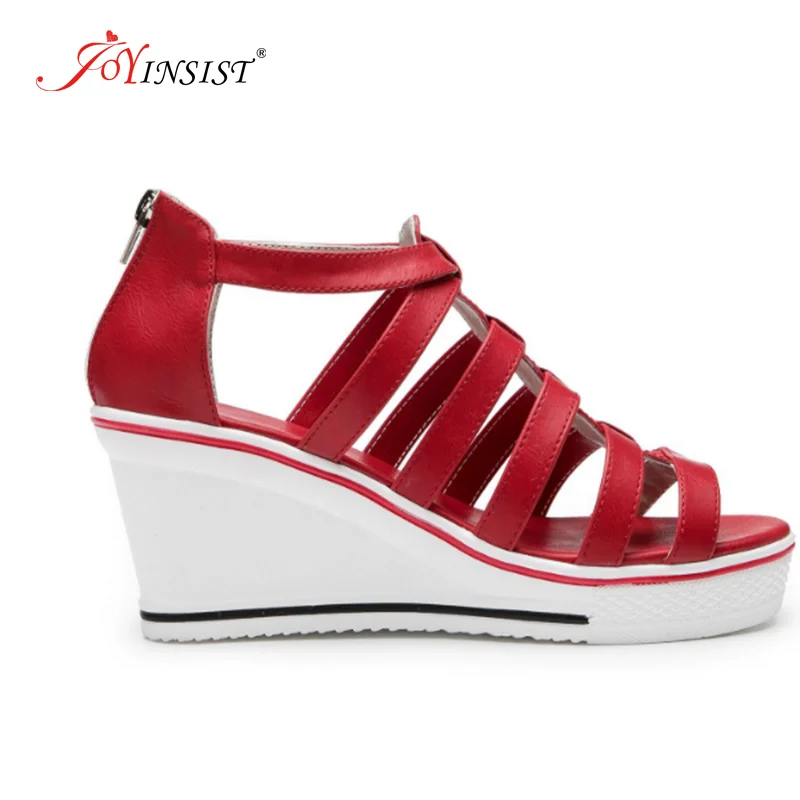 

Wedges Roman Shoes Woman Platform Vulcanized Shoes Hidden Heel Height Increasing Casual Shoes Female Chaussure Femme 2020 New