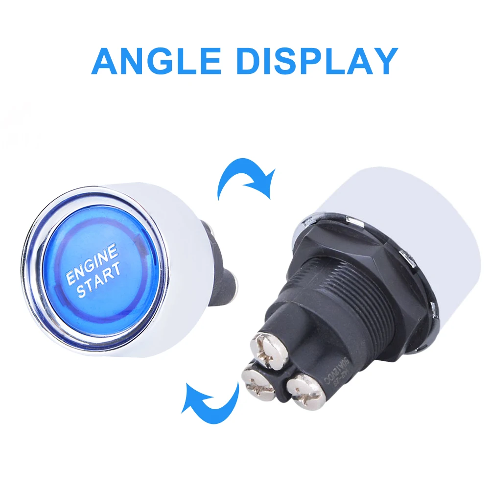 

Universal Car Engine Start Switch Push Button Protective Decorative Ignition Starter Auto Interior Parts Car Accessories 12V