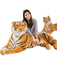 120cm full size options authentic simulation tiger plush giant tiger king of jungle plush toy doll christmas gifts for kids