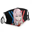 Маска для лица Kawaii Zero Two Аниме Манга моющаяся унисекс маска для лица Дарлинг в Фране пылезащитный чехол респиратор для рта маска