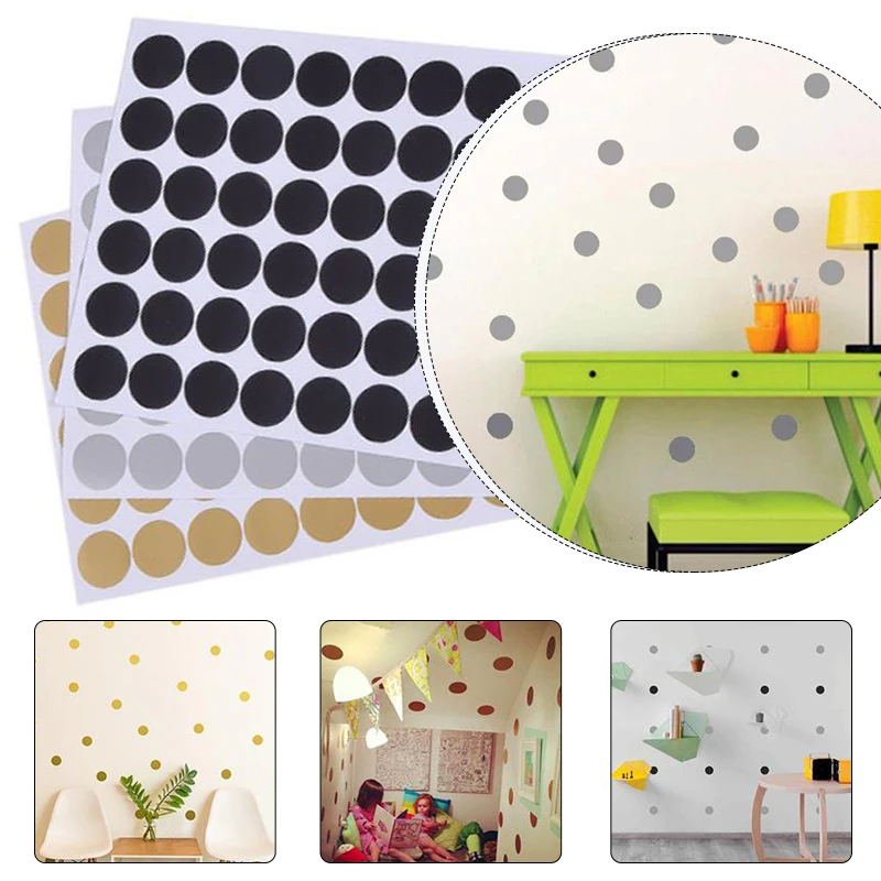 Украшение дома Европейский Декор Золотой горошек стикер на стену золотые обои скандинавские детские