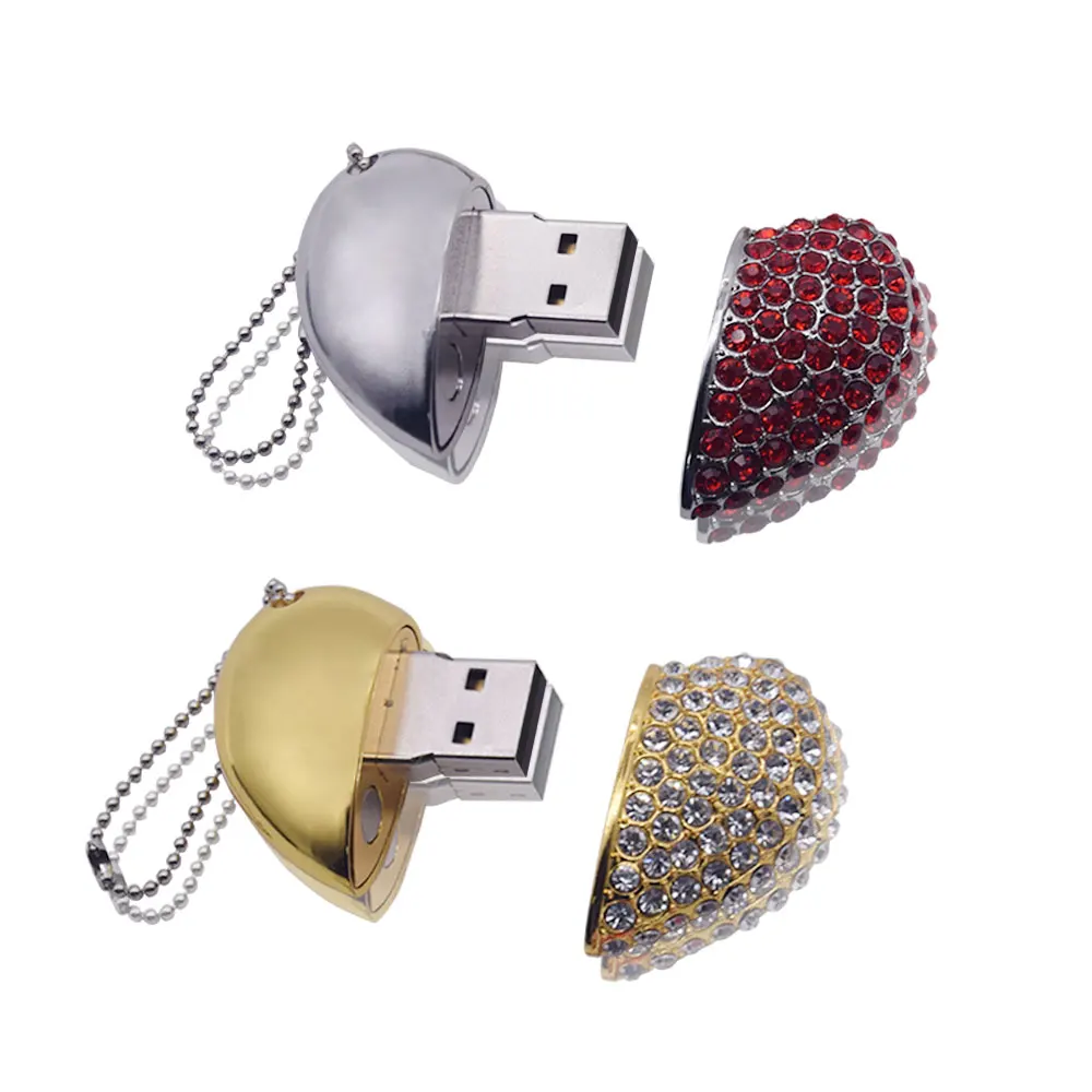 Металлический USB флеш-накопитель в форме сердца 8 ГБ 16 32 64 | Компьютеры и офис
