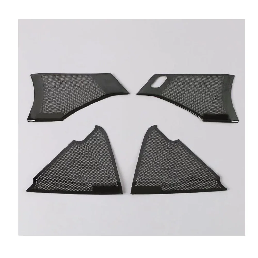 

For Mazda 3 Mazda3 Axela M3 2019 2020 Car Door Stainless Steel Inside Audio Speak Trumpet Sound Cover Ring Circle Trim 4pcs