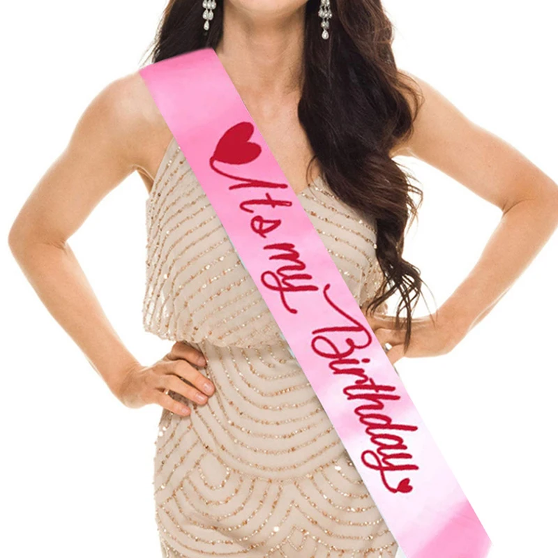 

Это мой день рождения атласный пояс Смешные украшения для дня рождения