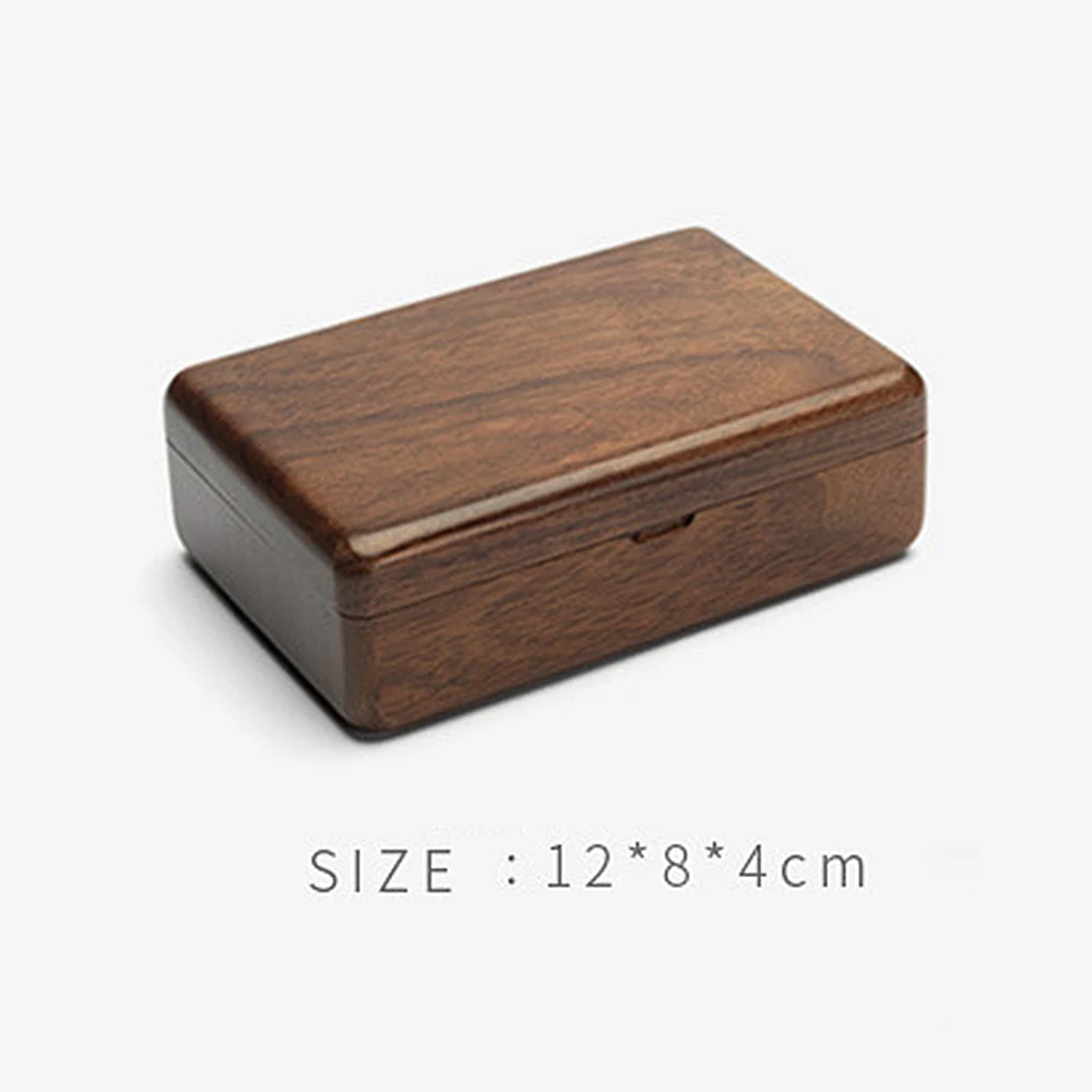 Тревел ретро деревянная коробка для ювелирных изделий, упаковка для свадебного кольца, ожерелья, браслета, органайзер для женщин и мужчин, дисплейная коробка, подарок для пары.