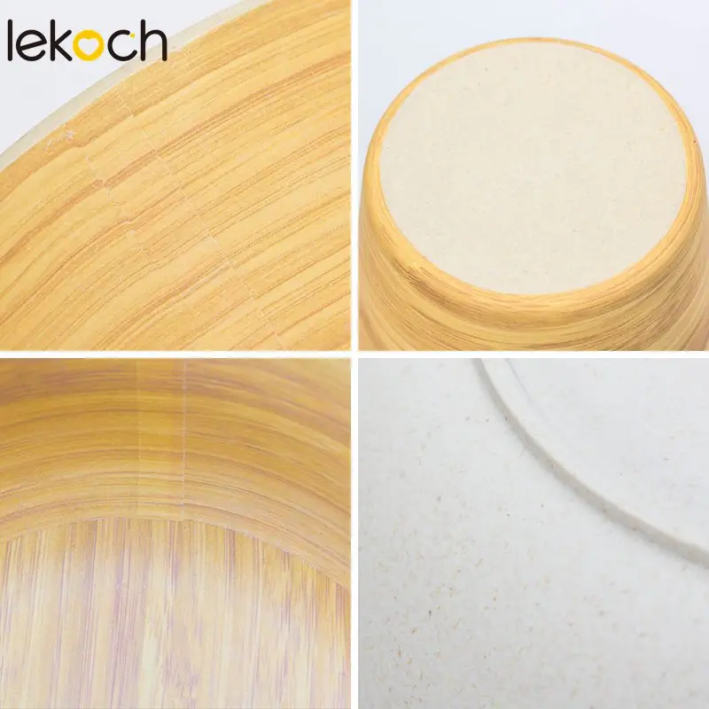 LEKOCH возобновляемая бамбуковая детская посуда набор посуды из дерева Экологичные