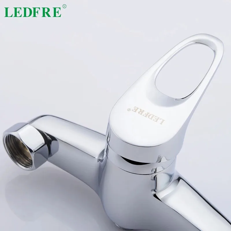 Смеситель для ванной LEDFRE LF56C130 одноуровневый кран холодной и горячей воды одна