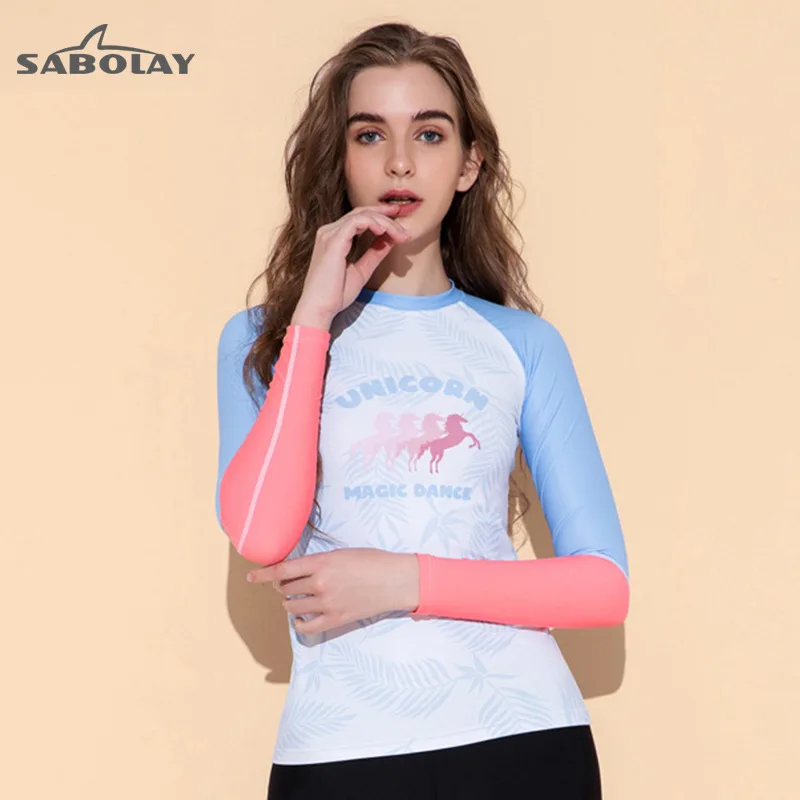 

Женский солнцезащитный костюм для серфинга, пляжный костюм для плавания с разрезом и Медузой, женский купальный костюм с длинным рукавом