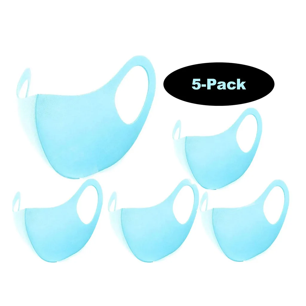 Маска для лица однотонная из хлопчатобумажной ткани 1 шт.|Женские маски| |