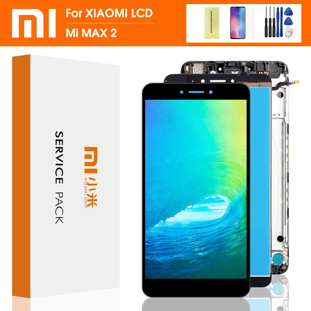 ЖК дисплей 6 44 ''для XIAOMI Mi Max 2 сенсорный экран с рамкой сменный для Xiaomi Max2