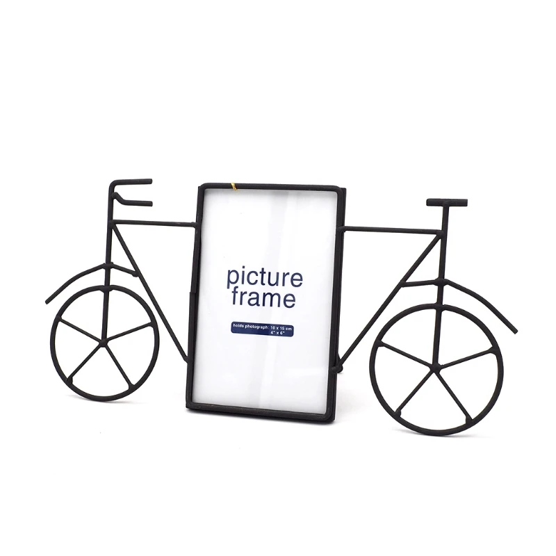 

Creative Iron Metal Bicycle Photo Picture Frame Home Room Table Decoration Gifts 69HC