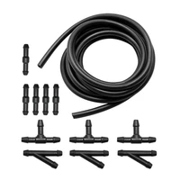 rubber and plastic washer hose connector kit t piece tube pipe splitter durable flexible
