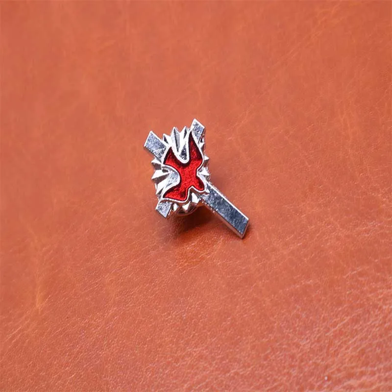 Католический крест мира дневные 12 шт./золотой Иисус Христа голубь мира. Брошь с