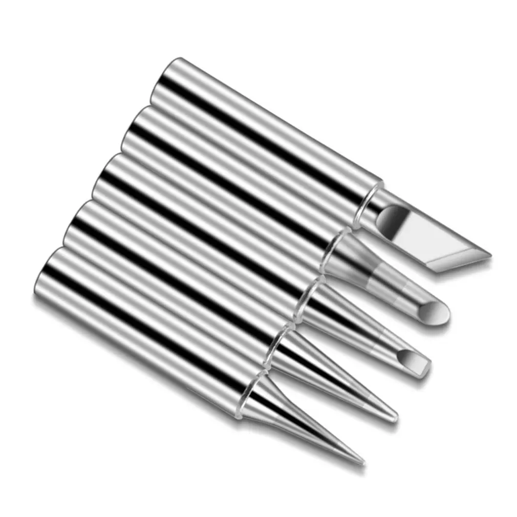 

3/5/10/12/15PCS Soldering Iron Tips Pure Copper Soldering Iron Tip Lead-free Solder Tips Welding Head Soldering Tools