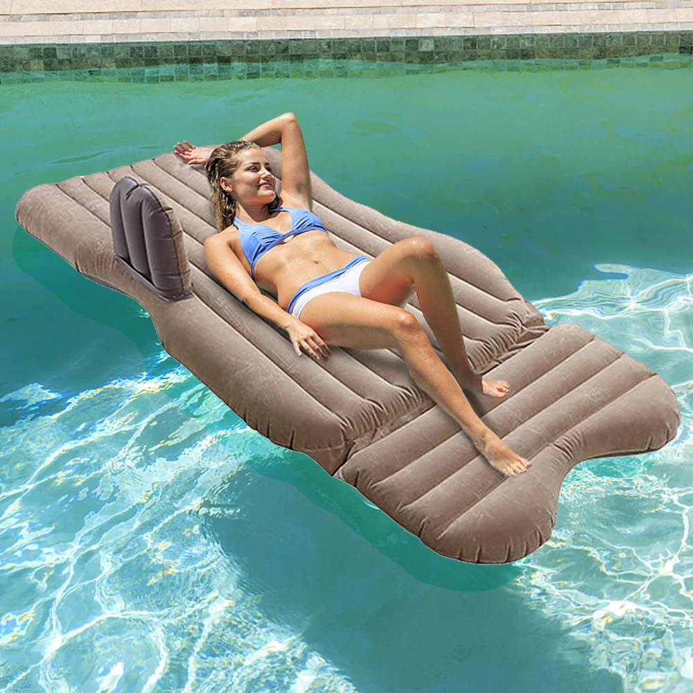 

Portable Car Mattress Foldable Cushion Air Bed Inflatable Mattress Car Bed with Air-Pump Camping Travel Mattress
