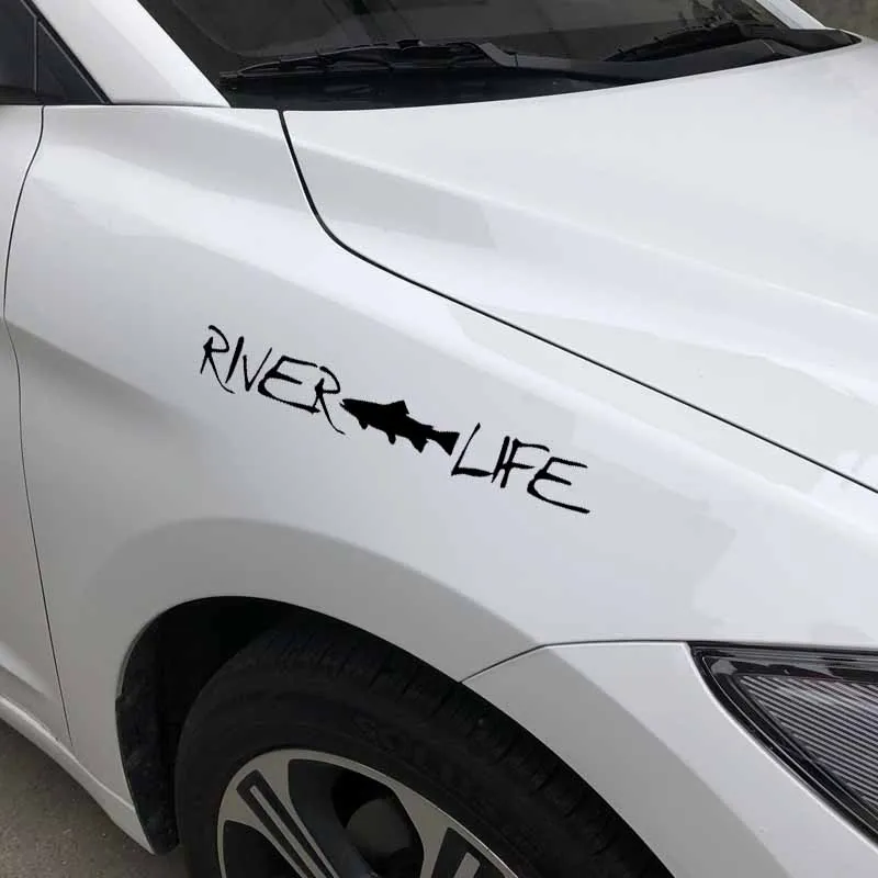 Виниловая наклейка Aliauto для автомобиля нахлыстом речной жизнью форелью рыбалки