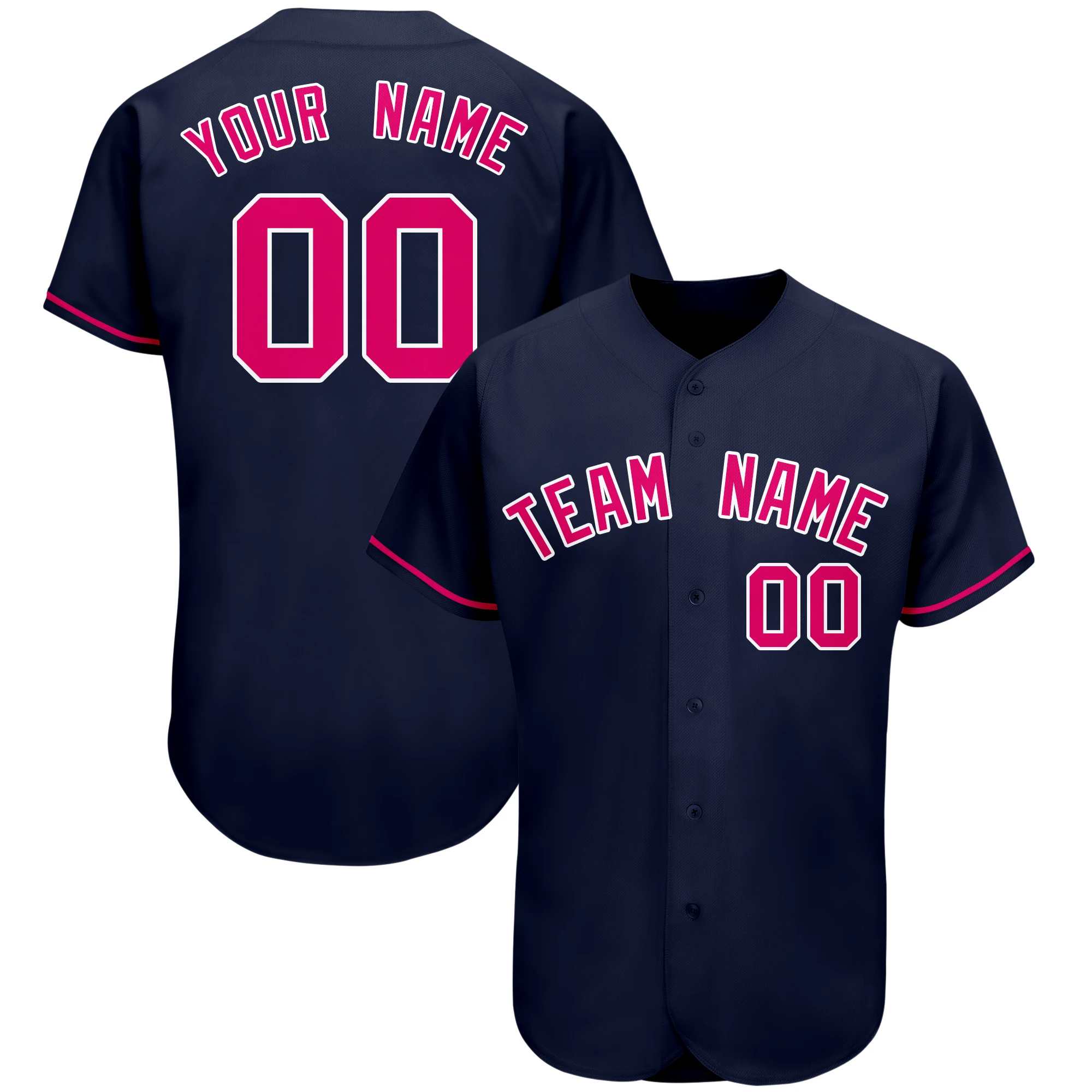 Custom Baseball Jersey Design Classic Shirt Button Down Print Team Name Number Softball Jersey for Men/Youth Game Training/Party