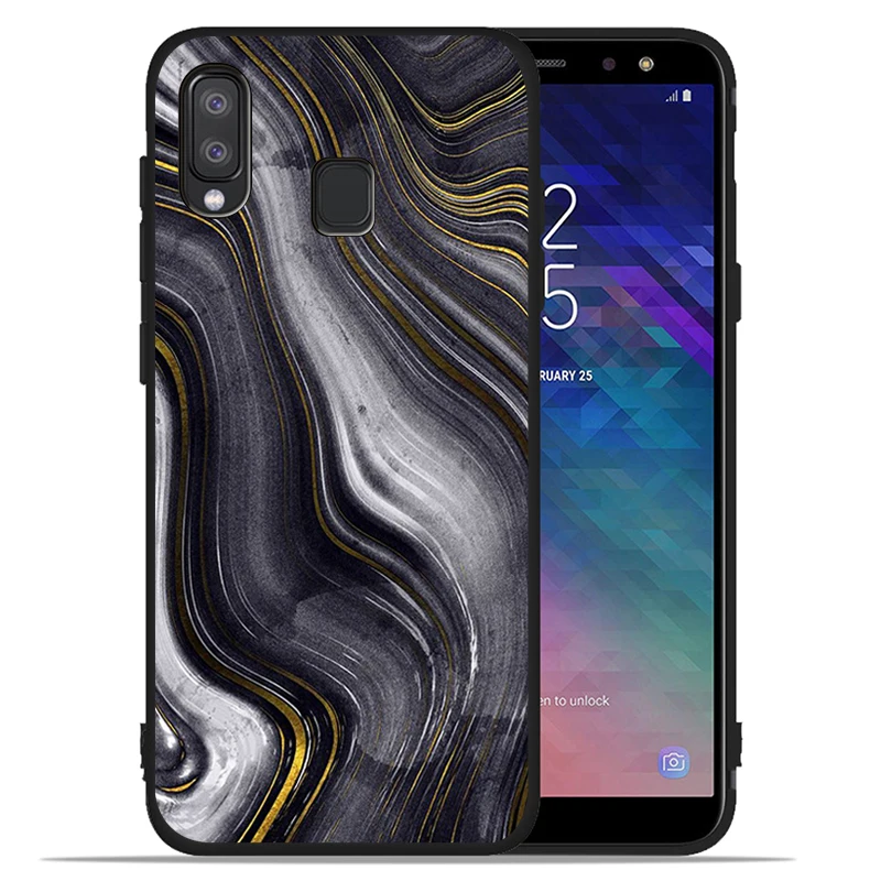 Чехол для телефона с мраморной текстурой Samsung A10 A20E A30 A40 A50 A60 A70 M10 M20 M30S M40 A01 A21 A31 A51 A71