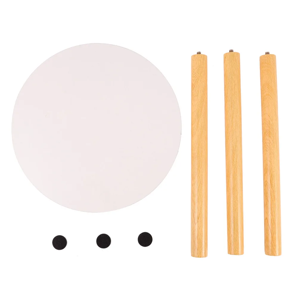 

Nordic Style Coffee Table Modern Minimalist Tea Table Creative Round Table Practical Wood Table for Home Living Room (White)