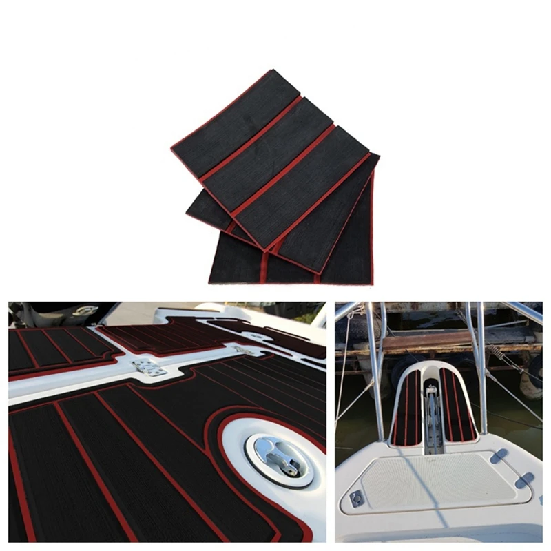 

2400X600Mmx6Mm Self Adhesive Eva Boat Yacht Marine Flooring Faux Imitation Teak Decking Sheet Pad