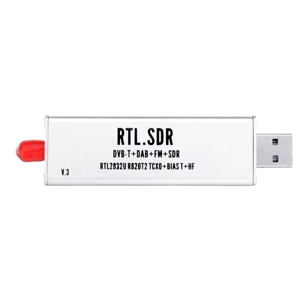 0 1 МГц 7 ГГц TCXO RTL sdr приемник R820t2 USB SDR ключ с 0.5ppm SMA MJZSEE A300U тестер серебро|Теле- и