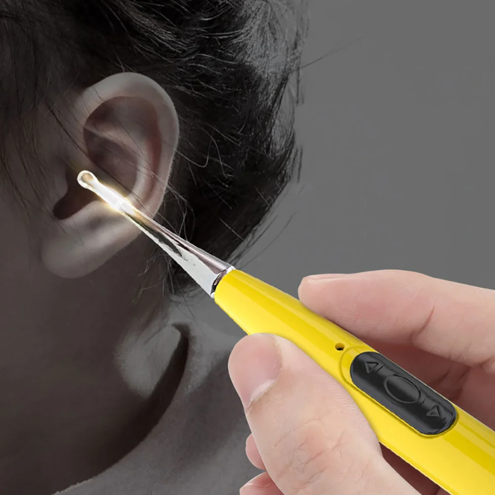 

1 Set Earwax Removal Spoon Magnifier Scoop Earwax Magnifier for Home (Yellow)