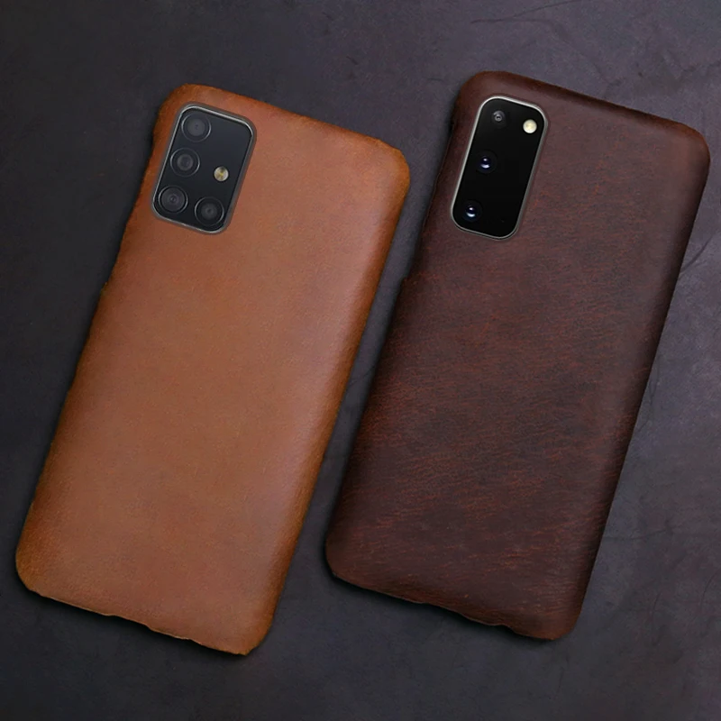 Чехол из натуральной кожи для Samsung galaxy A71 A51 Note 10 plus S20 Ultra S10 s10e S8 S9 Plus A50 A70 A10
