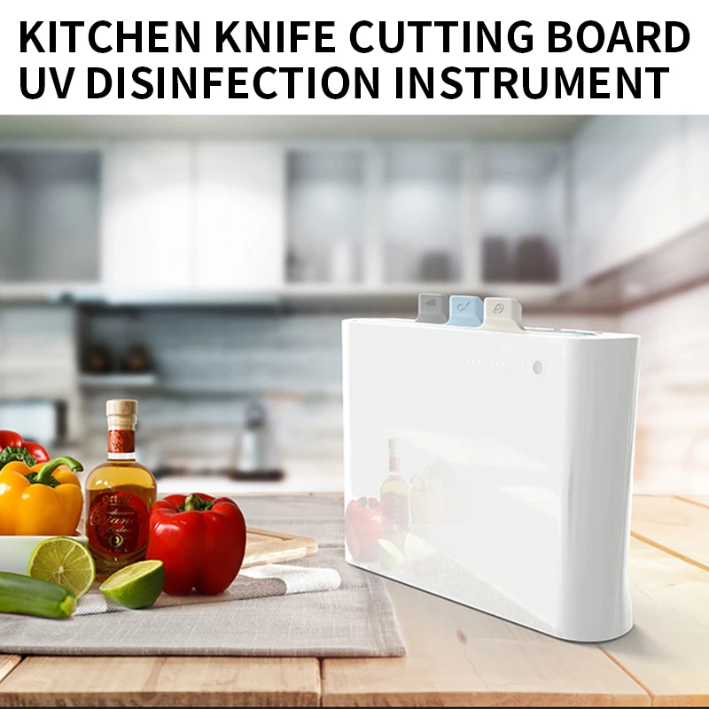 

UV Disinfection Chopping Board Cutters Chopsticks 60W Ultraviolet Disinfection And Sterilization Instrument Knife Rack 220V