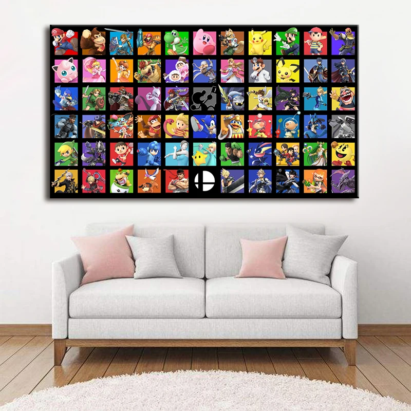 Печатная картина Nintendo Super удар Брос печатный плакат супер печать на