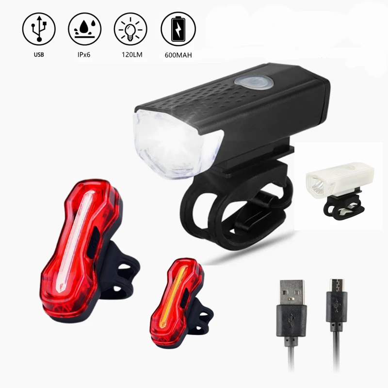 

120Lumens Bike Taillight IPX6 Waterproof Riding Rear light Led USB Charging Mountain Bike Cycling Light Tail-lamp Bicycle Light