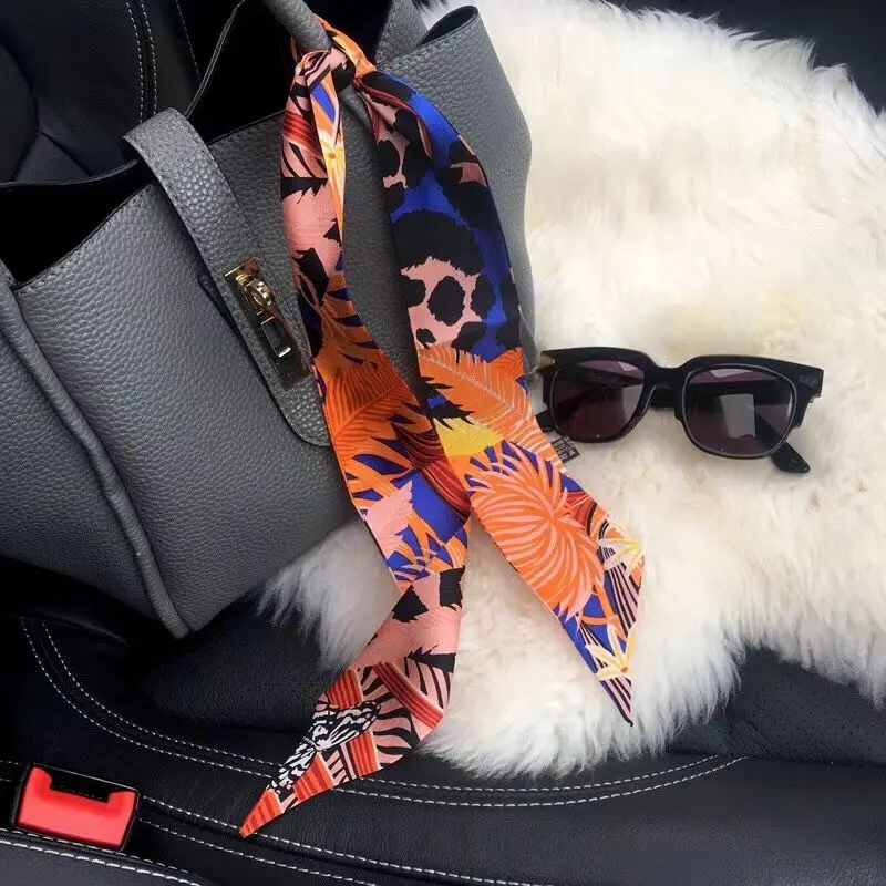 We are factory Silk Long Scarf 2020 Fashion Animal Bee Print Neck Elegant Scarves Bag Hair Ribbons Luxury Brand Headband Belt | Аксессуары