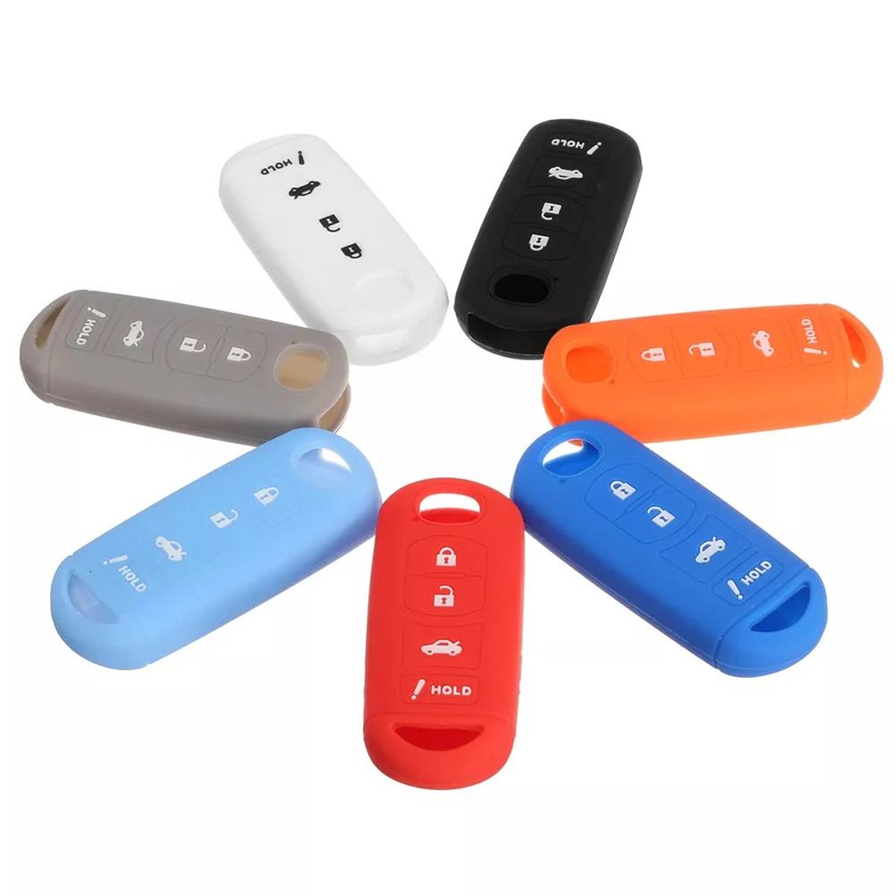 4 кнопки дистанционного ключа крышка силиконовый чехол в виде ракушки для MAZDA 3 6 MX5