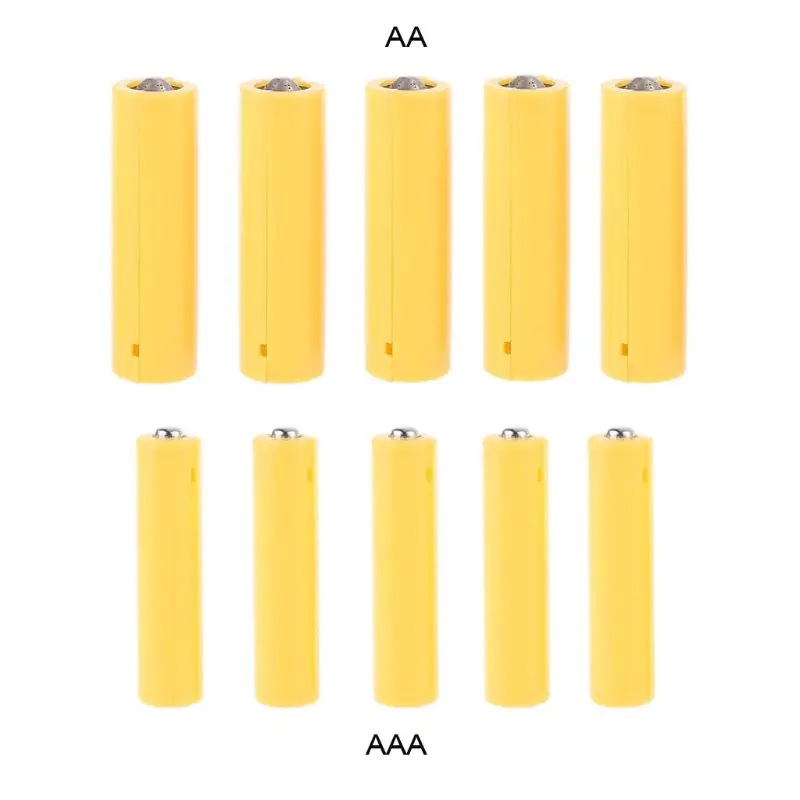 

5Pcs AA AAA Size Dummy Fake Battery Setup Shell Placeholder Cylinder Conductor