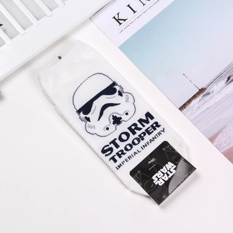 Носки-башмачки серии Disney Star Wars новые корейские Персонализированные носки с