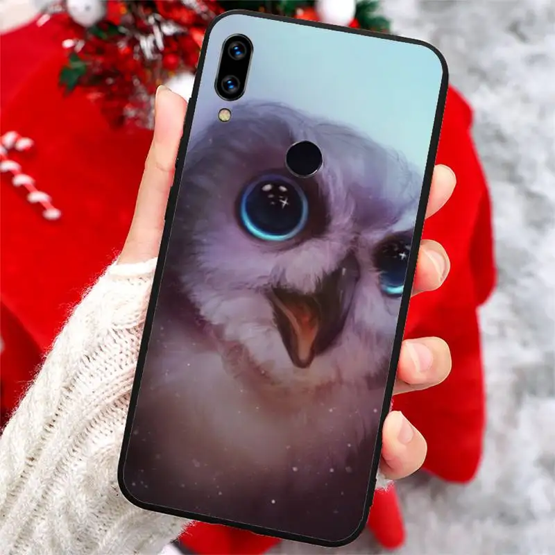 

Animal Cute Cartoon Owl Phone Case For Xiaomi Redmi note 7 8 9 t k30 max3 9 s 10 pro lite