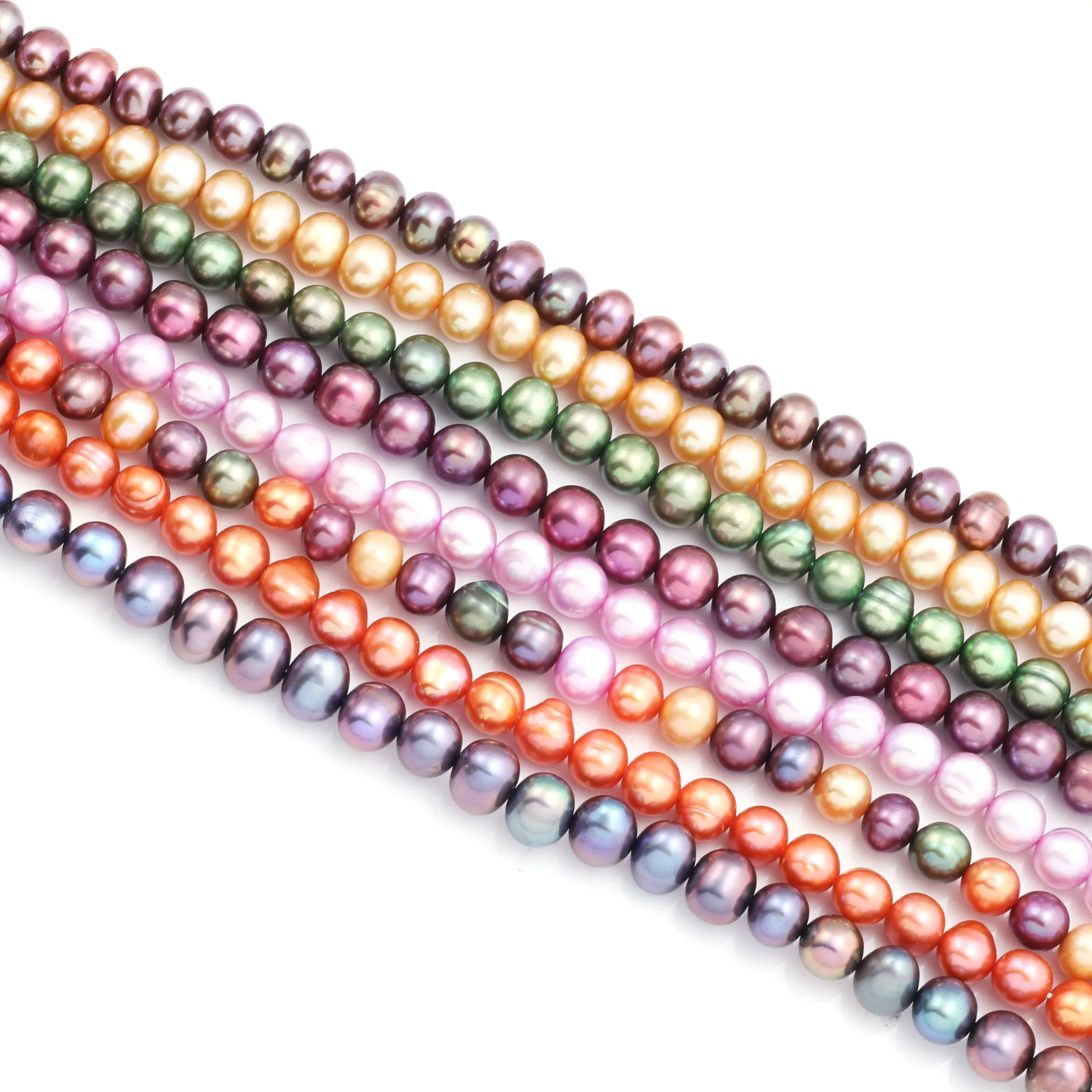 Высококачественные пресноводные жемчужные бусины круглой формы 36 см