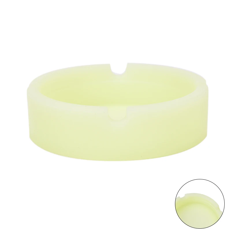 1pcs Glow In The Dark Luminous Silicone Soft Ashtray For Smoking Cigarette Cigar | Дом и сад
