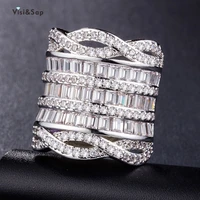 visisap luxury hyperbole white gold color full stone rings for women icedout wide gift ring jewelry supplier dropshipping b1024