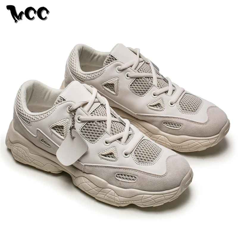 Мужские массивные кроссовки Повседневная дышащая обувь на шнуровке для взрослых