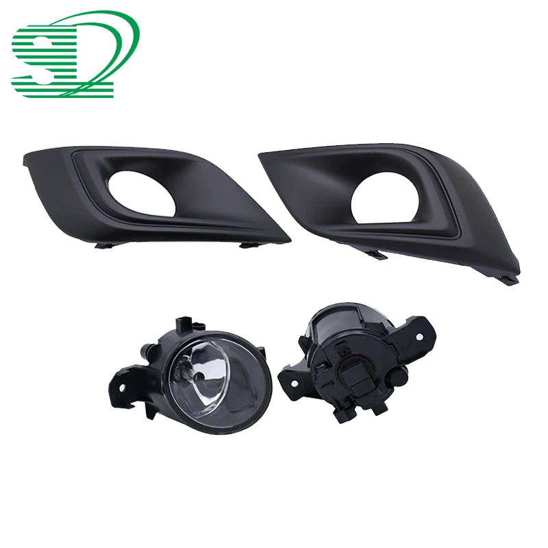 1 комплект прозрачные линзы бампер автомобиля туман светильник с лампой ободок