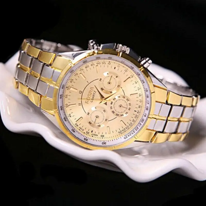 

Men's three-eye alloy watch