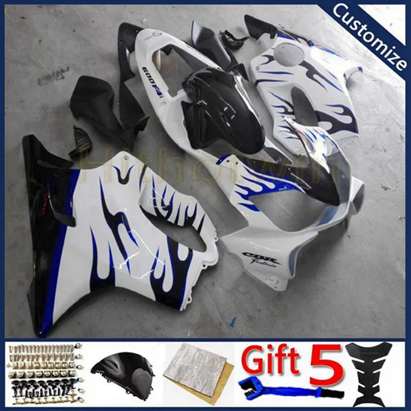 Обтекатель мотоцикла для CBR600F4i 2001 2002 2003 красный белый 01 02 03 CBR600 F4i ABS Пластиковые