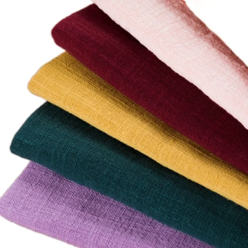 Широкая 53 &quotмятая бамбуковая хлопковая льняная шелковая ткань китайская из