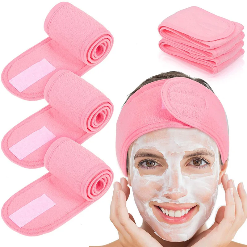 

1PCS Adjustable facial hair band makeup head band towel hair band shower cap elastic SPA facial head band hair accessories